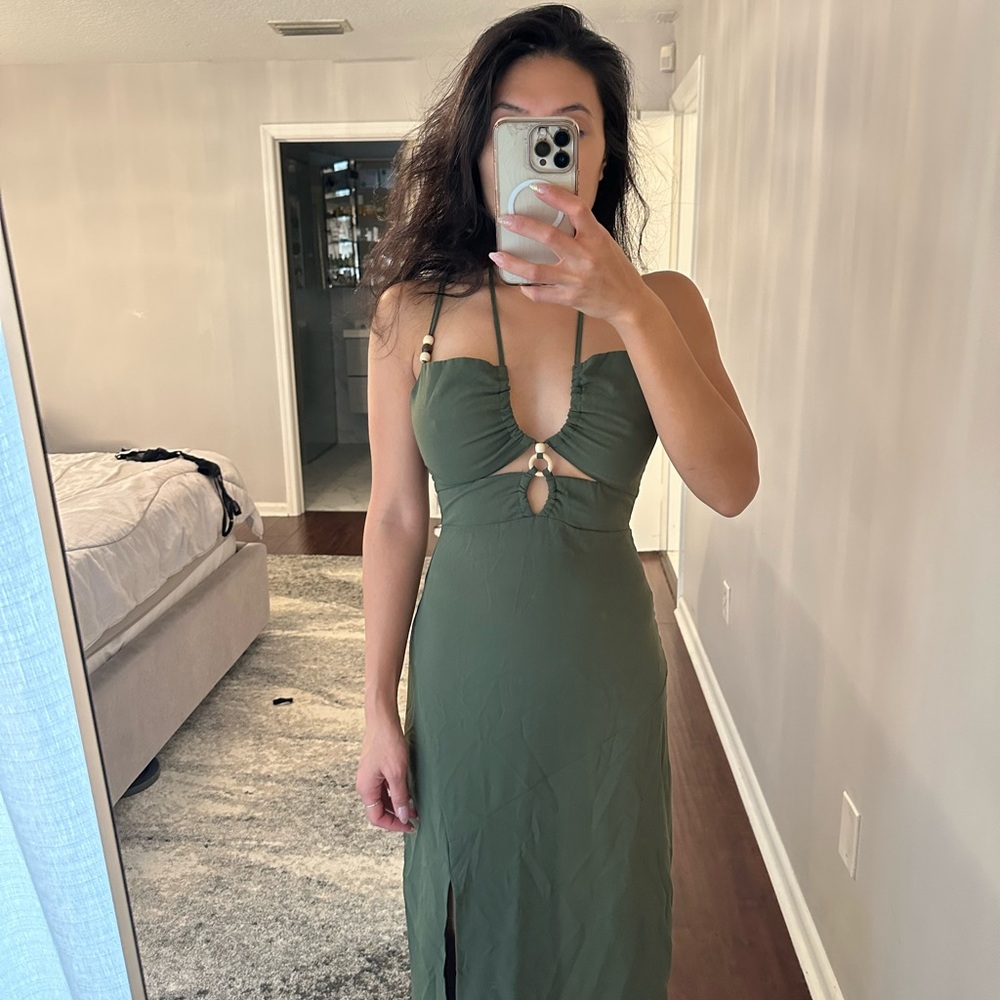 2 dresses Green Sleeveless Dress and 2 piece dress set. Skirt and top brand new